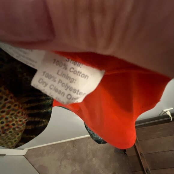 Anthropologie‎ Eva Franco Oroya Dress Surplice Neckline Orange Sash Size 4 - Picture 12 of 13